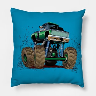 Cartoon monster truck Pillow