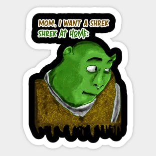 shrek is life t pose  Sticker for Sale by chongca