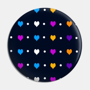 Heart and Dot design Pin