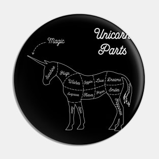 Unicorn Parts - Awesome Unicorn Lovers Gift Pin