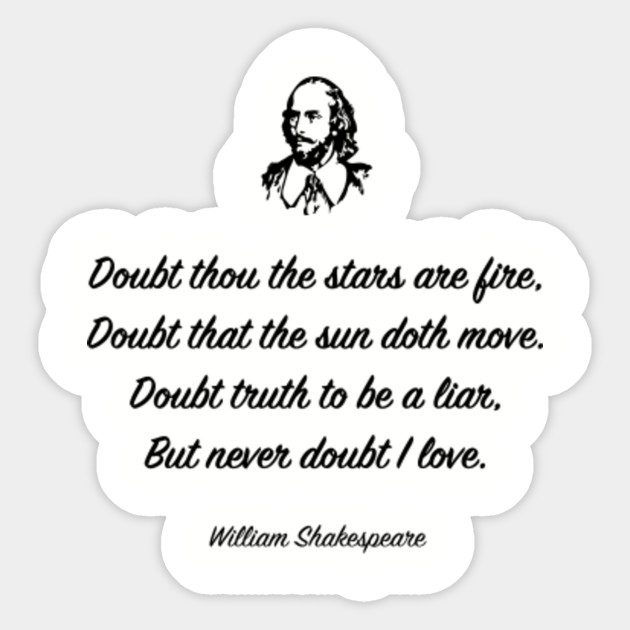 William Shakespeare Saying William Shakespeare Quotes Sticker Teepublic Au