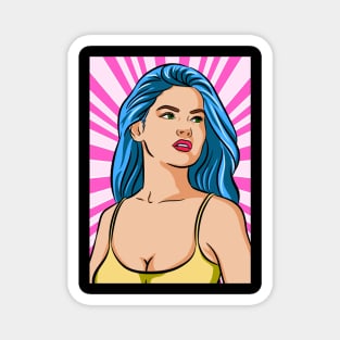 pop art girl 2 Magnet