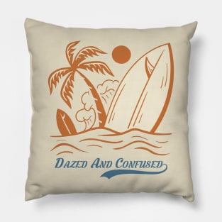 Vintage summer dazed and confused Pillow