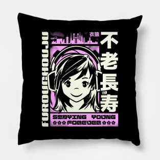 kawaii, staying young forever Pillow