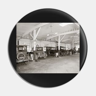 Auto Dealer Repair Shop, 1926. Vintage Photo Pin