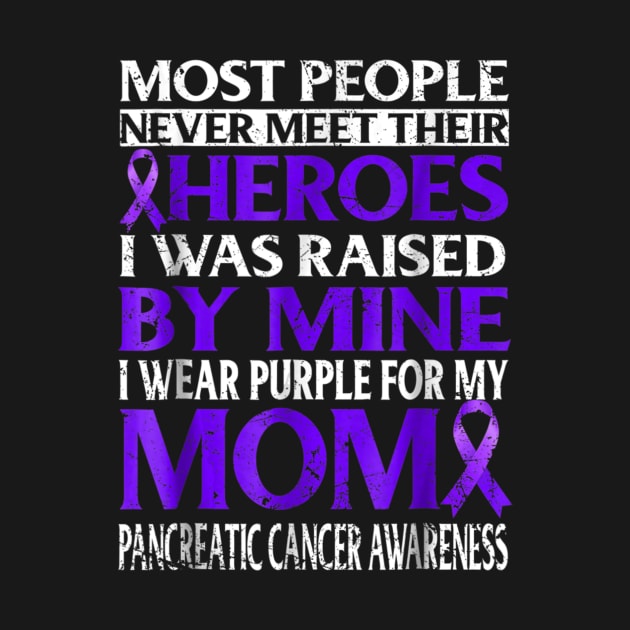 I wear Purple fo my mom Pancreatic Cancer Awareness by LiFilimon