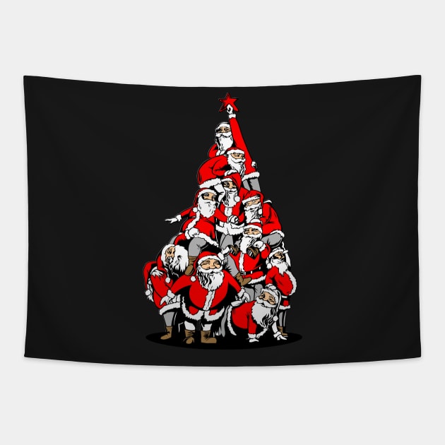 santa tree Tapestry by Whatastory