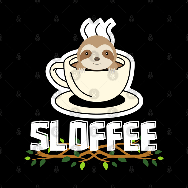 Sloffee Funny Sloth Pun by EACreaTeeve