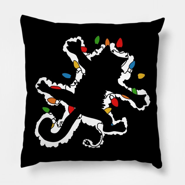 Funny Pussy-cat From Christmas Vacation Frieds Lover Pillow by devilcat.art