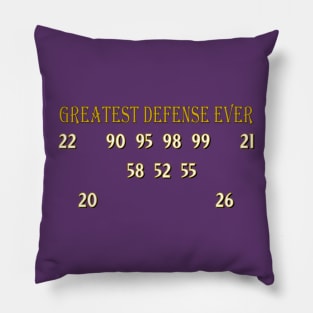 2000 Baltimore Ravens, greatest football defense ever Pillow