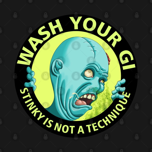 Wash your Gi - jiu jitsu, bjj zombie - stinky by undersideland