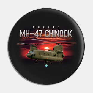 MH47 Chinook Helicopter Crew Gift Pin