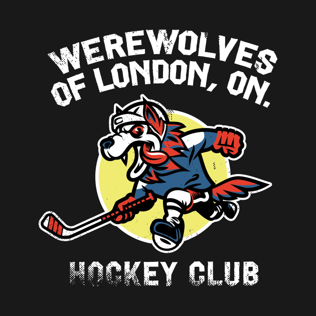 Werewolves of London, ON Hockey Club (white variation) by toadyco