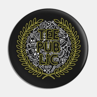 TeePublic Crest Pin