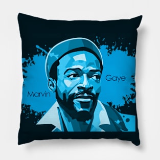 Marvin Gaye Abstract Pillow