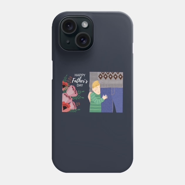 happy father day child Phone Case by Mako Design 