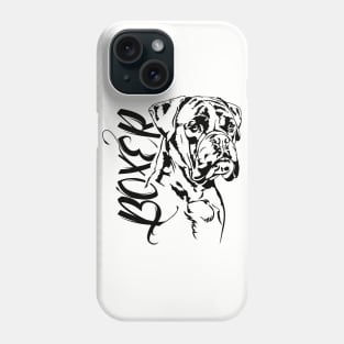 German Boxer dog portrait Phone Case