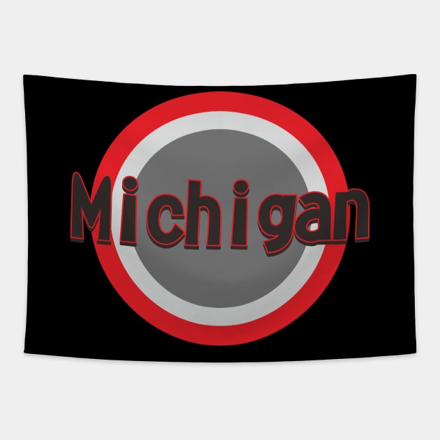 michigan love Tapestry by JackRendang