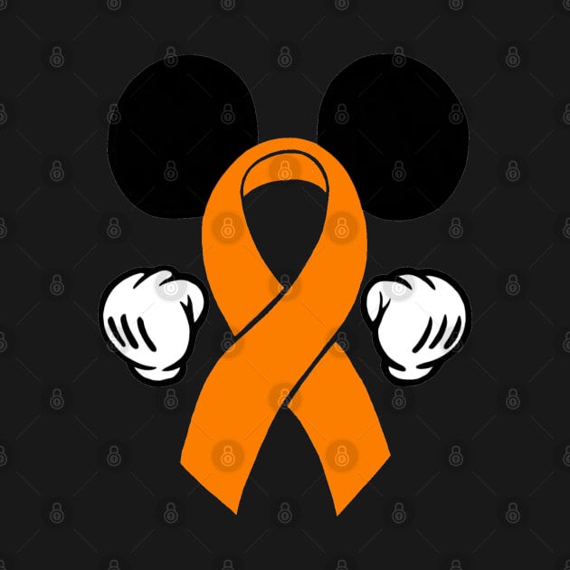 Mouse Ears Awareness Ribbon (Orange) by CaitlynConnor