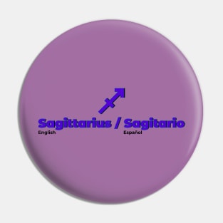 Sagittarius Power Color- Purple & Blue Pin