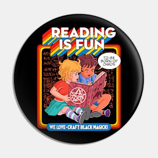 Blackcraft Witchcraft Necronomicon beginner Reading is Fun Pin