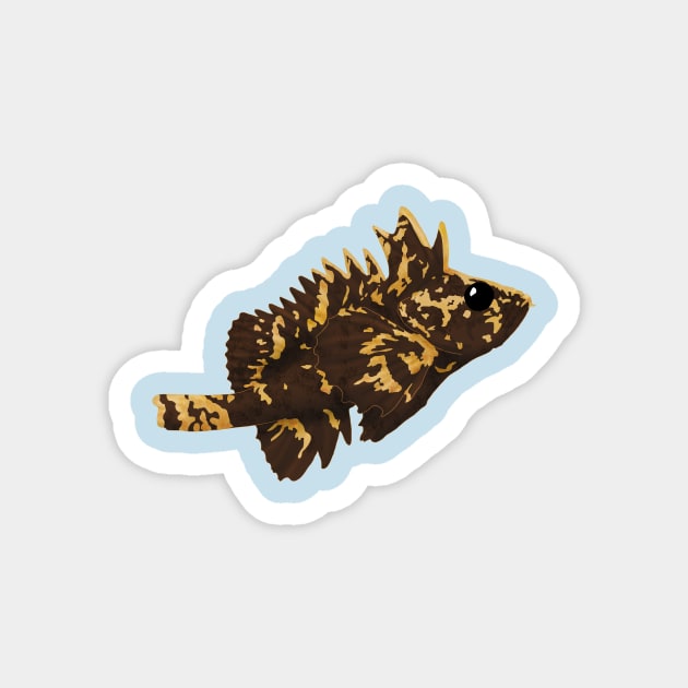 Leaf Goblinfish Magnet by Moopichino