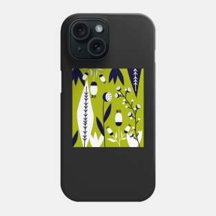 Colorful modern freshness in green Phone Case