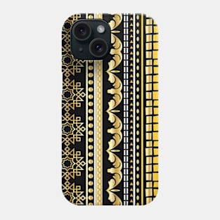 Elegant Black And Gold Moroccan Pattern Phone Case