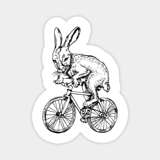 SEEMBO Rabbit Cycling Bicycle Cyclist Bicycling Bike Biker Magnet