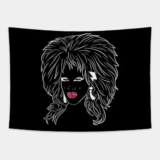 Lill the drag queen white lines Tapestry