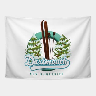 Dartmouth new hampshire ski logo Tapestry