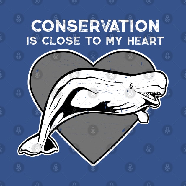 Beluga Conservation Heart by Peppermint Narwhal