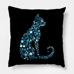 Happy Dot Day Cute Cat Pillow