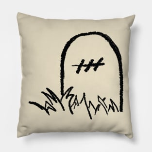 It all ends headstone Pillow