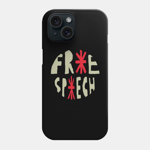 Free Speech Phone Case by Mark Ewbie