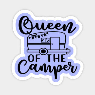 Queen of the Camper Camping RV Magnet