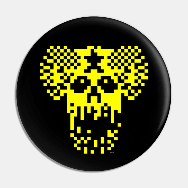 Jet Set Willy Hades Guardian Yellow - ZX Spectrum 8 Bit Legend Pin by Out of Memory