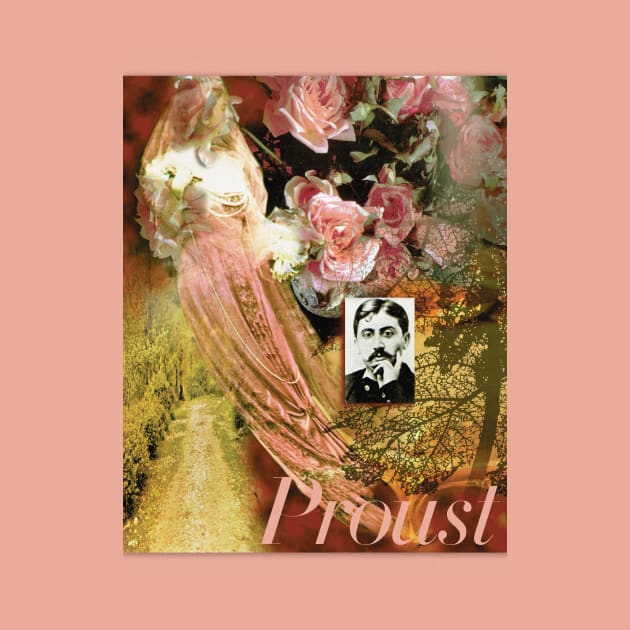 Marcel Proust Collage Portrait by Dez53