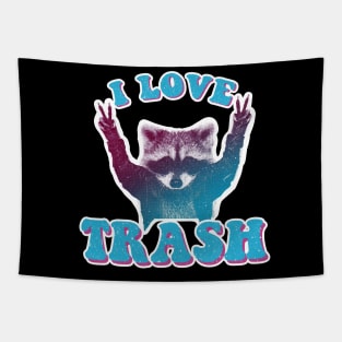 I Love Trash Tapestry