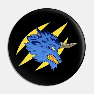 Brave wolf Pin