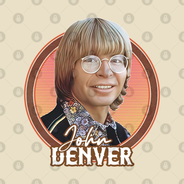 John Denver -  Retro Fan Artwork by DankFutura