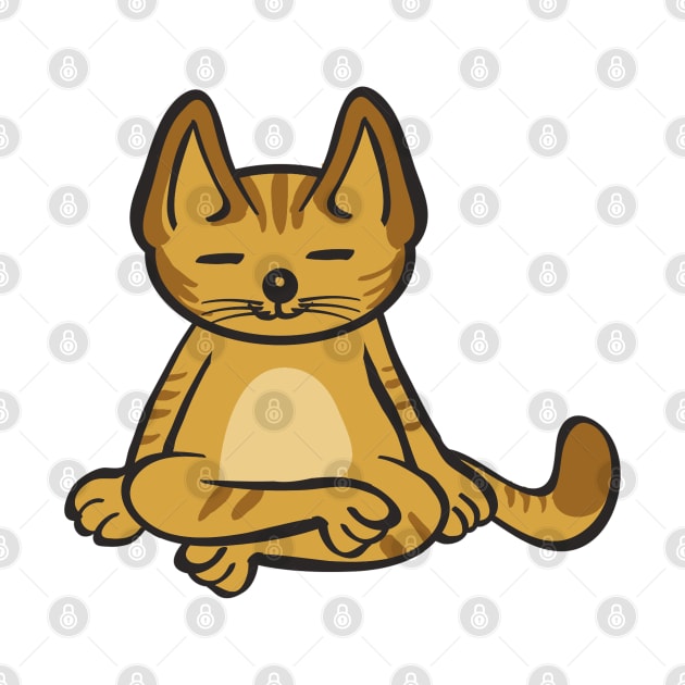 Cat In Different Yoga Poses by KsuAnn