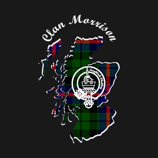 Clan Morrison Scotland Map Crest T-Shirt