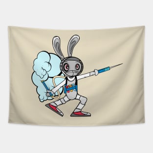 Fencing Anti-Virus Rabbit (Variant 1) Tapestry