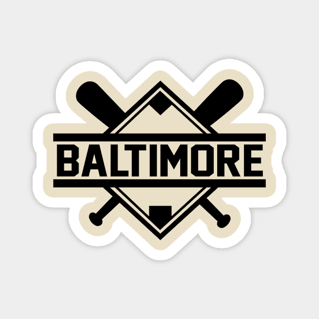 Baltimore Diamond Alternate Magnet by CasualGraphic