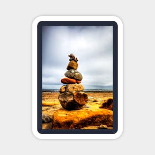 Balancing Act Rock Cairn Magnet