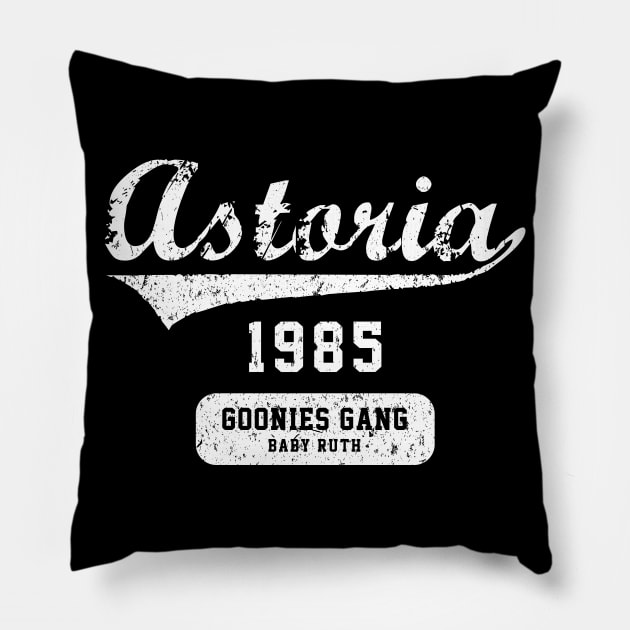 The Goonies Astoria 1985s 80s Movies Pillow by TEEWEB