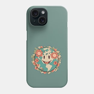 Mother Earth Surrounded By Flowers Phone Case