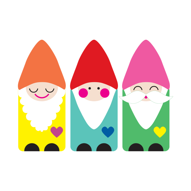 The BFF Garden Gnomes I by littleoddforest