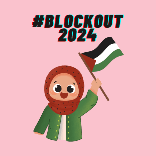 #blockout2024 blockout free palestine all eyes on rafa T-Shirt